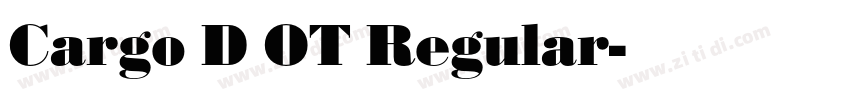 Cargo D OT Regular字体转换